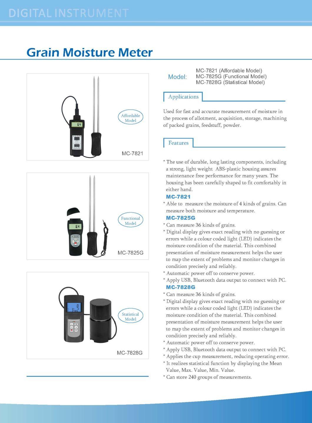 Agriculture Tools Digital Grain Moisture Meter MC-7828G