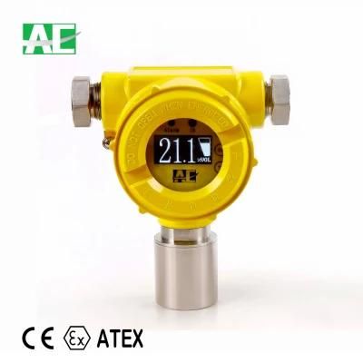 Industrial Fixed Online Oxygen O2 Gas Detector with OLED Display