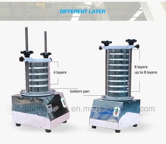 Laboratory Analysis Electromagnetic Vibrating Sieve Shaker Vibration Screen Machine