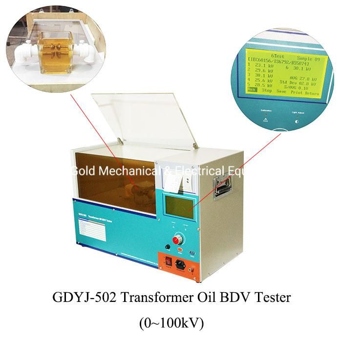 100kv Insulating Oil Bdv Tester, Transformer Oil Dielectric Strength Tester