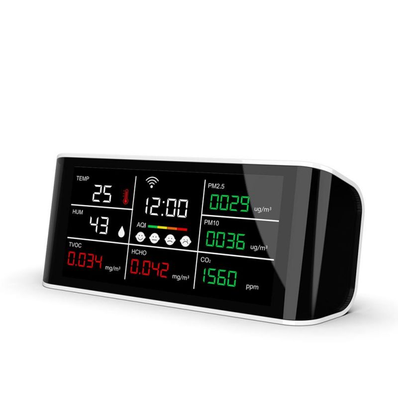 CO2 Meter Pm2.5 Air Quality Monitor Dust Smoke Measuring Sensor Meter
