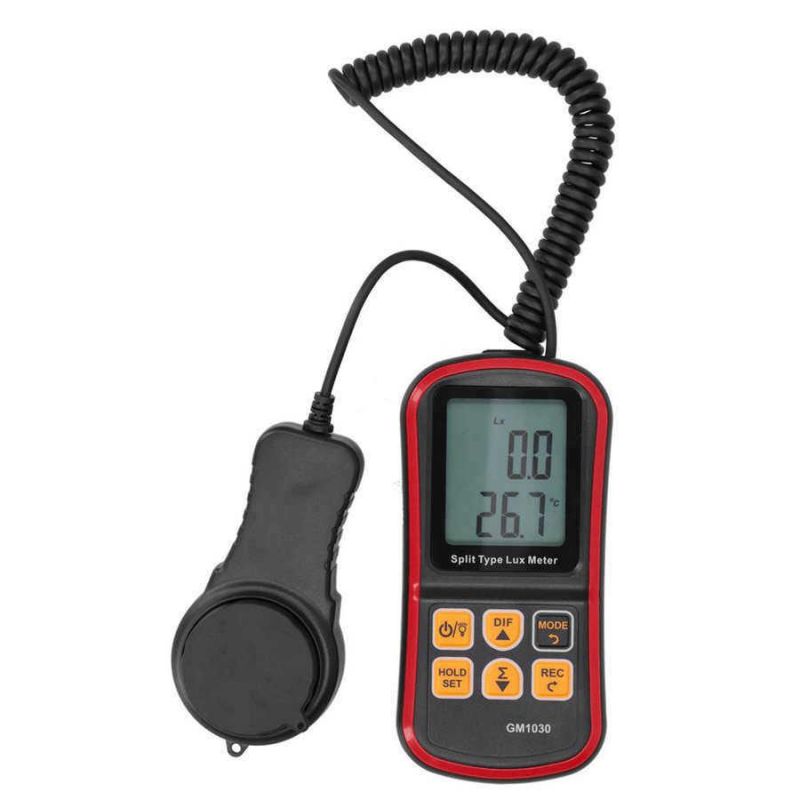 Digital Lux Meter Bt Photometer Luxmeter Split Type LCD Handheld Illuminometer Luminometer Light Meter Lux