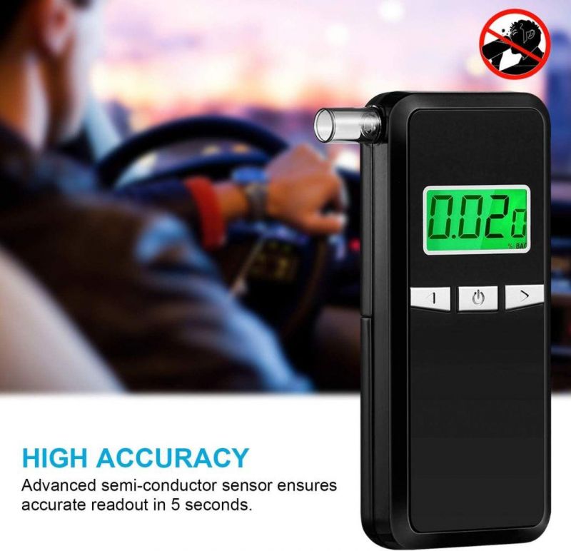 New Portable LED Alcohol Breath Tester Breathalyzer with Camera