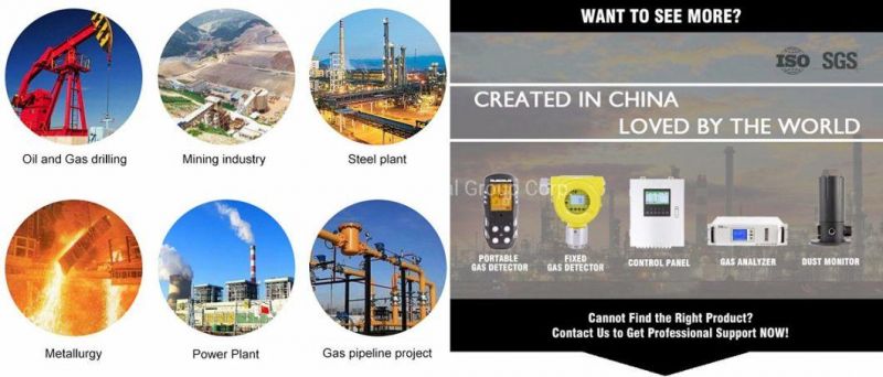 Portable Multigas Gas Detector for Lel (Ex) O2 Co H2s