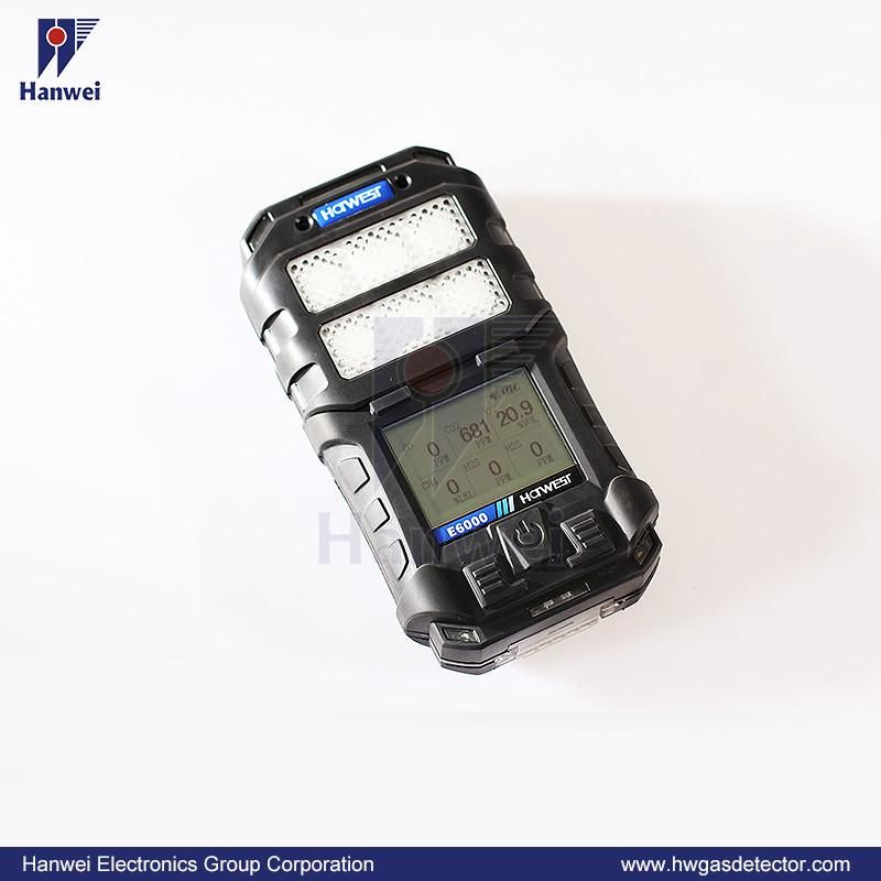 E6000 Portable 6-in-1 Multi Gas Detector with Pump (Optional)