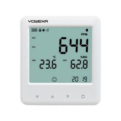 Data Hold Function Indoor Thermometer Digital Hygrometer Humidity Gauge CO2 Temperature Monitor