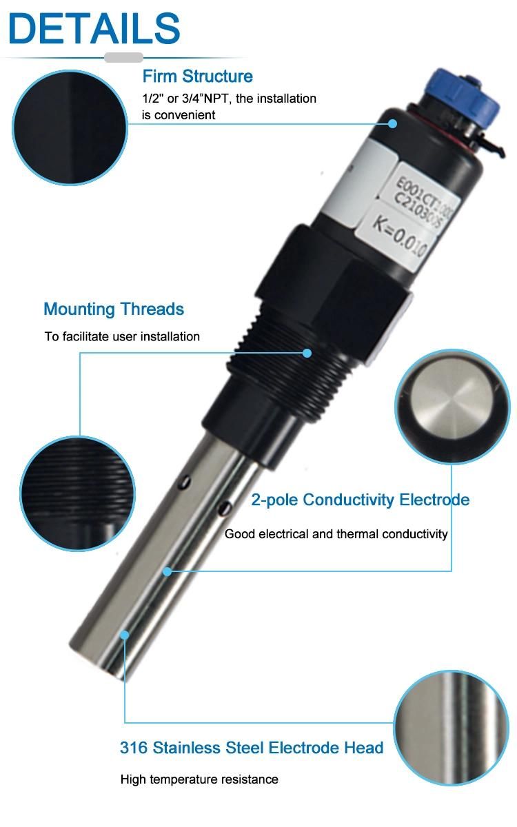 ABS Analog Asc Electrode Electrical Conductivity Sensor