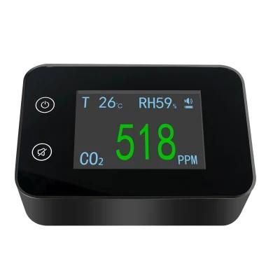 Portable Carbon Dioxide Alarm Air Quality Tester Monitor CO2 Meter Detector