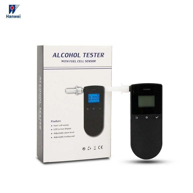 Commercial Alcohol Tester/Breathalyzer with 4-Digit Digital LCD Display, Fuel Cell Sensor and Data Memory