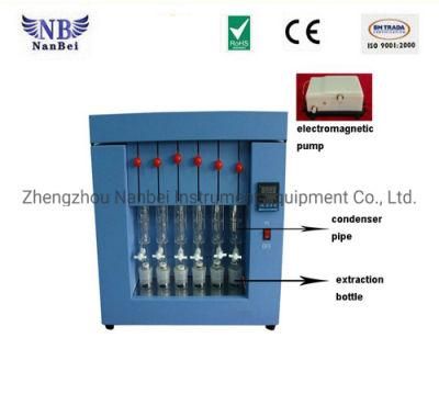 Soxhlet Extraction 6 Channels Grain Crude Fat Analyzer