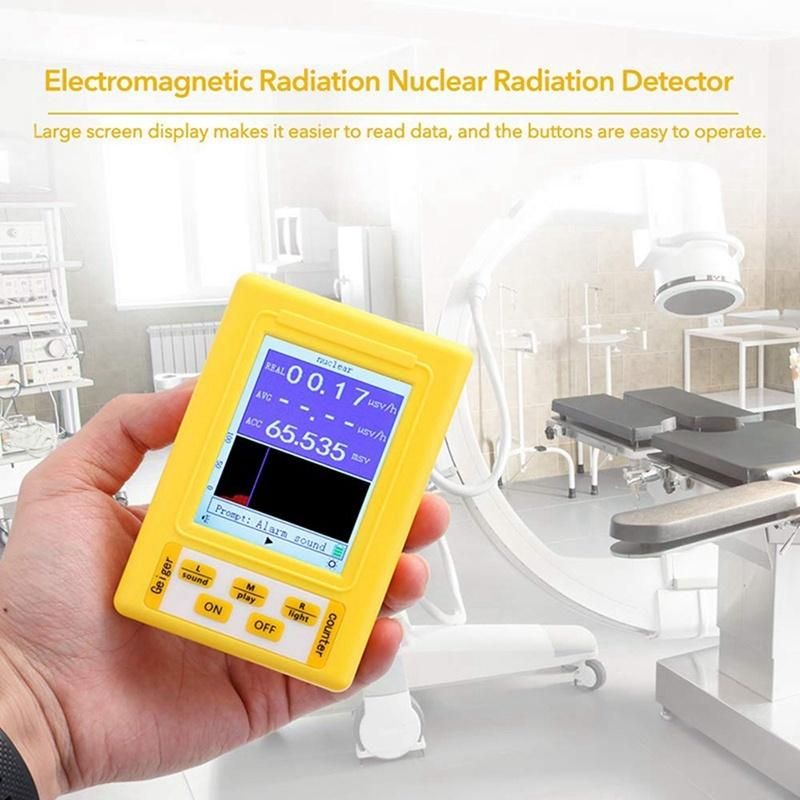 Br-9c 2-in-1 Handheld Digital Display Electromagnetic Radiation Nuclear Detector Emf Geiger Counter Full-Functional Type Tester