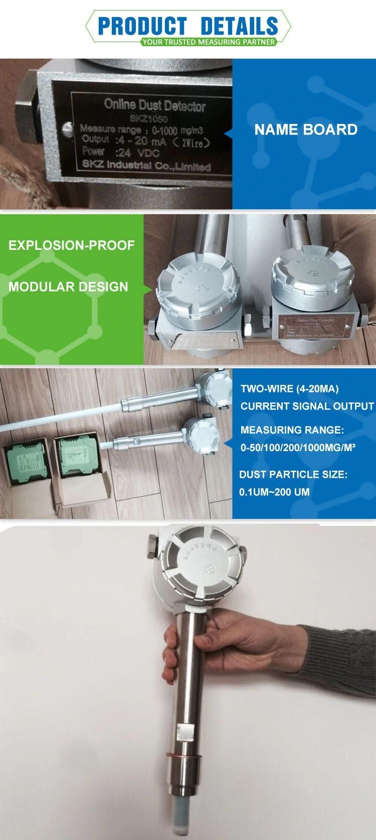 Sawdust Extraction During Woodworking Lamellar Filters on-Line Dust Concentration Detector Machine