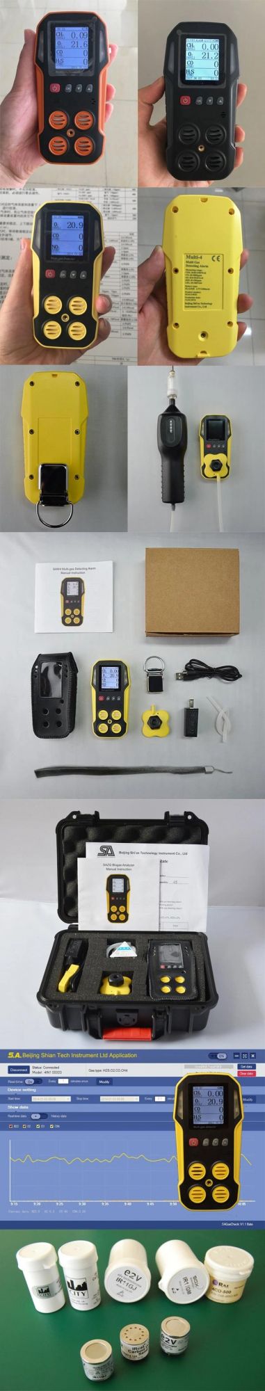 Biogas Analyzer From Portable Biogas Detector Manufacturer with Gas Sampling Pump