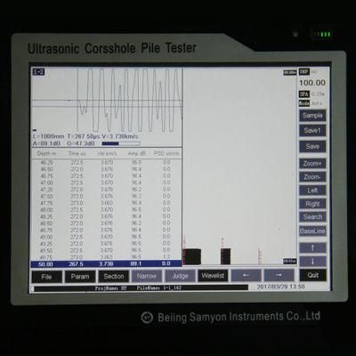Ultrasonic Crosshole Pile Testing Instrument with Multi Channels