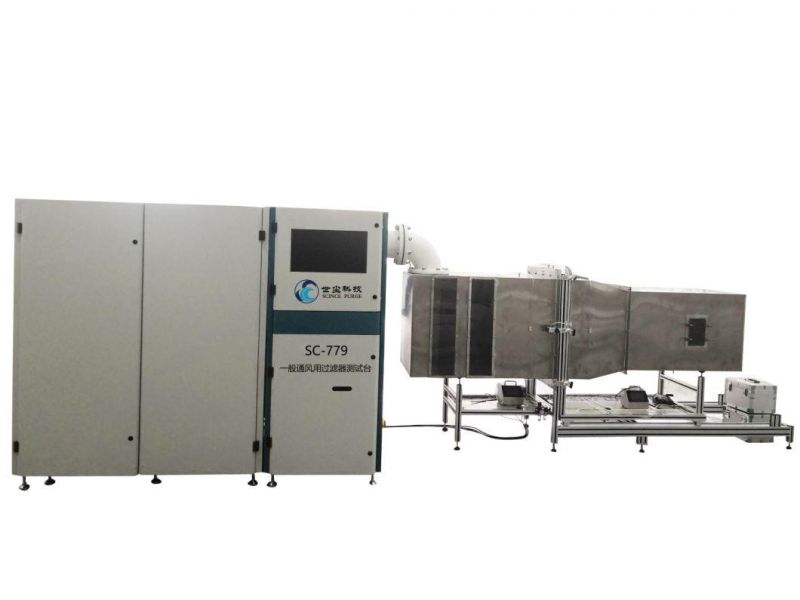 General Ventilation Filter Test System for Counting Efficiency and Flow Rate-Resistance Curve Testing