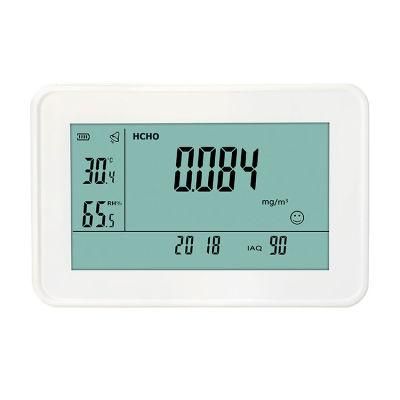 Indoor Formaldehyde Concentration Air Quality Monitoring Temperature Humidity Gauge