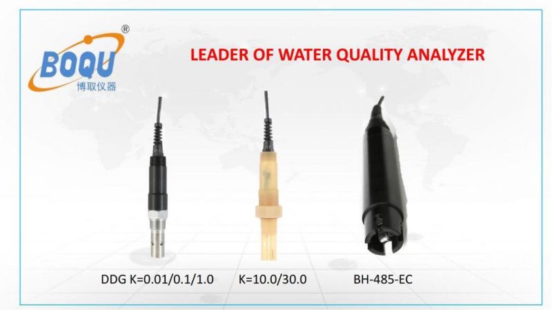 Boqu Ddg-0.1 0-200us/Cm Stainless Steel Material for Clear Water Online Conductivity Probe
