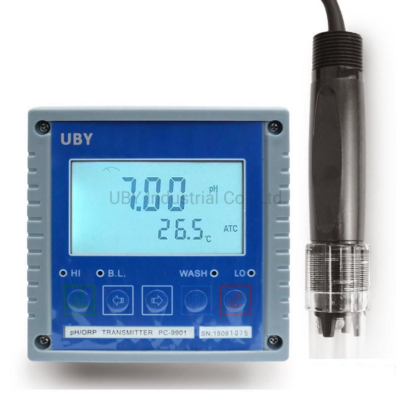 PC9901+D801 High Precision Online pH Electrode pH Controller for Water Tester