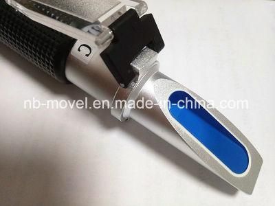 Portable Sugar Refractometer 0-32 Brix Aluminium Head Rubber Grip Design with Atc