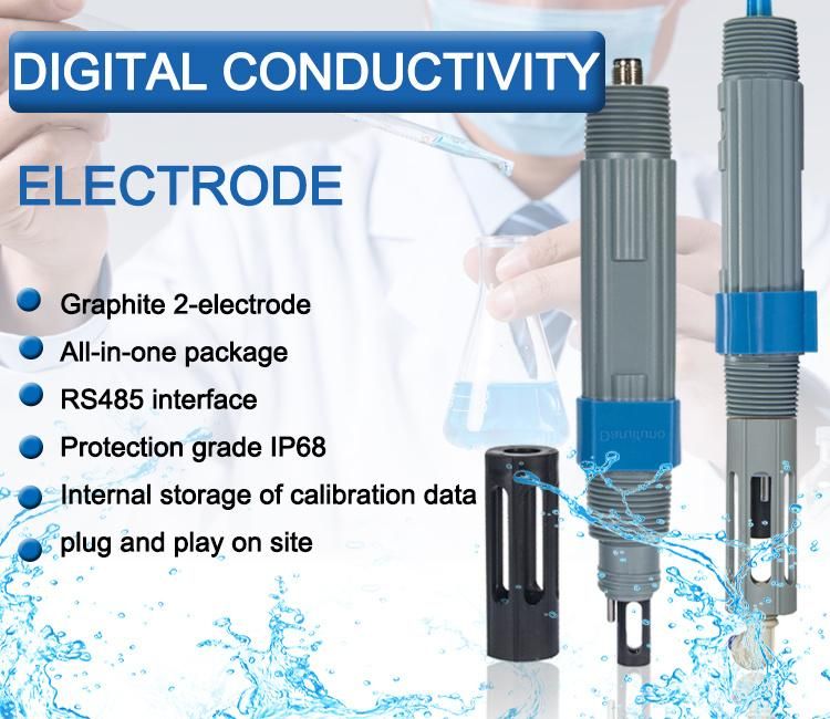 Graphite 2-Electrode Online Conductivity Sensor DEC Sensor for Industrial Process Water