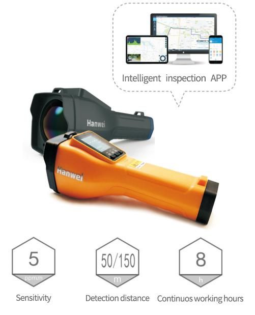 Factory Supply High Accuracy Handheld Gas Remote CH4 Methane Laser Detector 150m CH4 Leak Detect