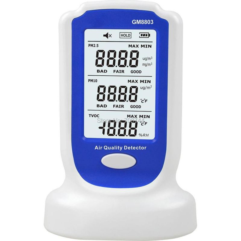 Gas Analyzing Tools AC100-240V Home Indoor Pm10 Digital Air Quality Pollution Detector