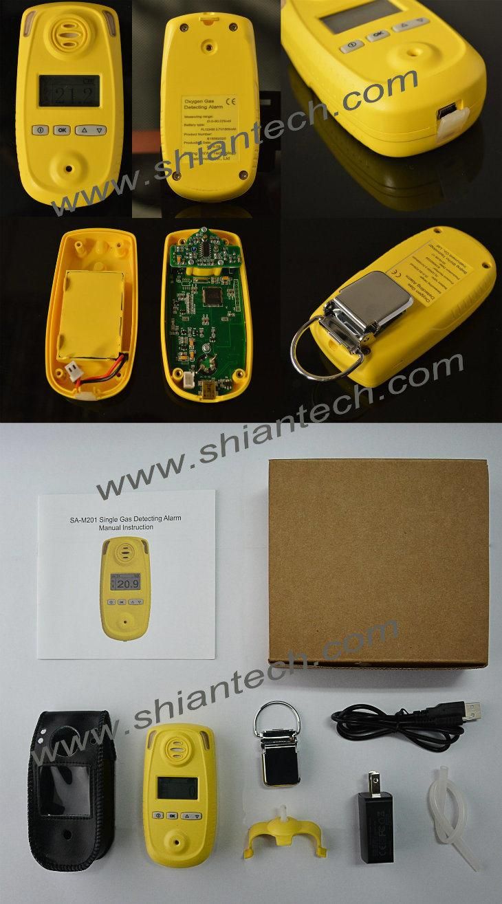 Hydrogen Sulfide Detector Portable H2s Gas Alert with LCD Display
