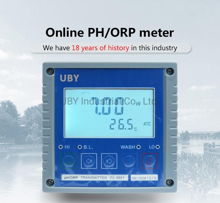 PC9901+D350 Industrial Intelligent Online pH Controller with 4~20mA Ralay out pH Meter