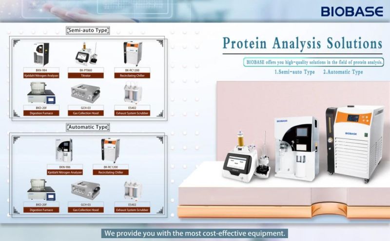 Biobase China Cheap Price Fully Automatic Kjeldahl Nitrogen Analyzer Kjeldahl Distillation