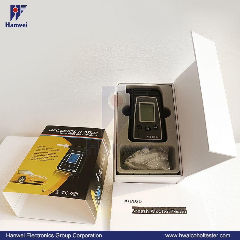 At8020 Fuel Cell Sensor Alcohol Tester High Quality Breathalyzer for Consumer Use
