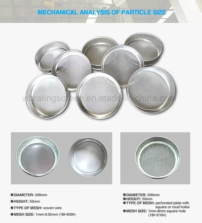 Stainless Steel Standard Test Sieve for Lab Analysis
