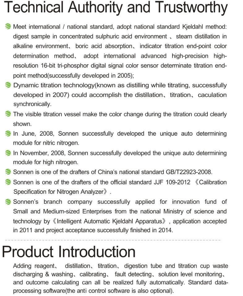 Biometer Lab Color Touch Screen Automatic Kjeldahl Nitrogen Analyzer