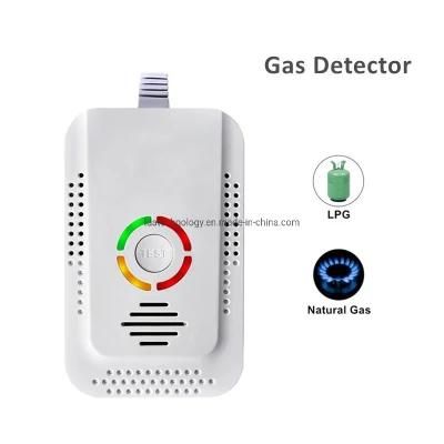 Hot Sales Wired Combustible Gas Detector Alarm Demestics Fuel Gas Leak Alarm