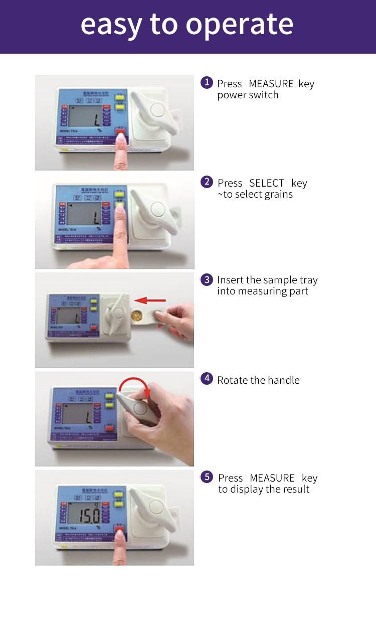 Muti-Function Moisture Tester for Rice and Wheat