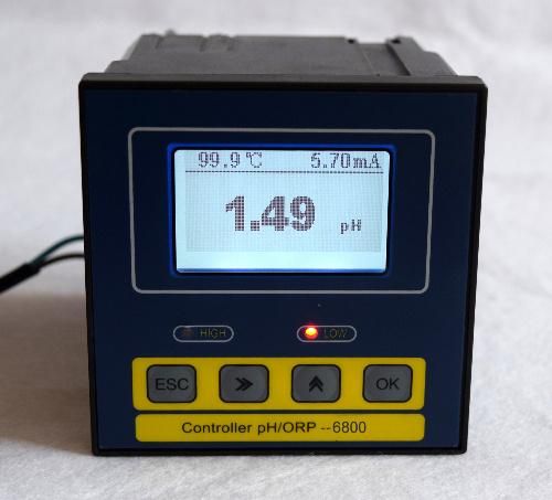 Industrial Online Water pH / Orp/Do /RO/ Ec/ TDS Analyzer IP-57 for Water Treatment (pH-6800)
