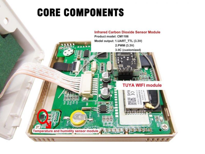 Hessway CO2 Concentration Controller Grow Release Gas Carbon Dioxide for Edible Mushroom Greenhouse Work Tuya WiFi