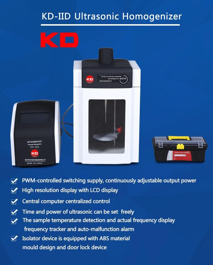 Laboratory Scale Ultrasonic Cell Disruptor Homogenizer Unit