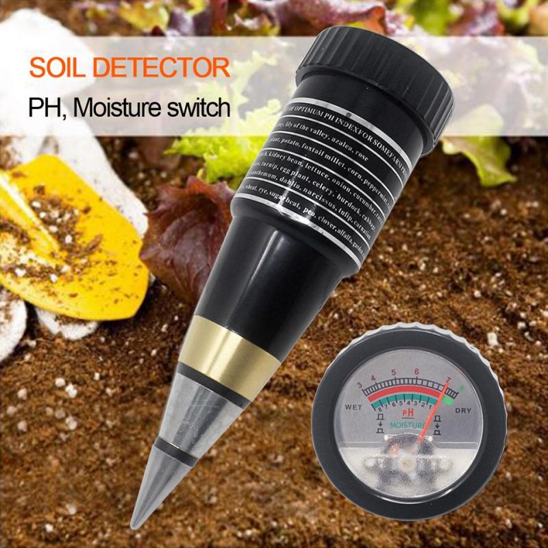 Soil pH Meter Tester Hygrometer Portable Moisture Sensor pH Instrument