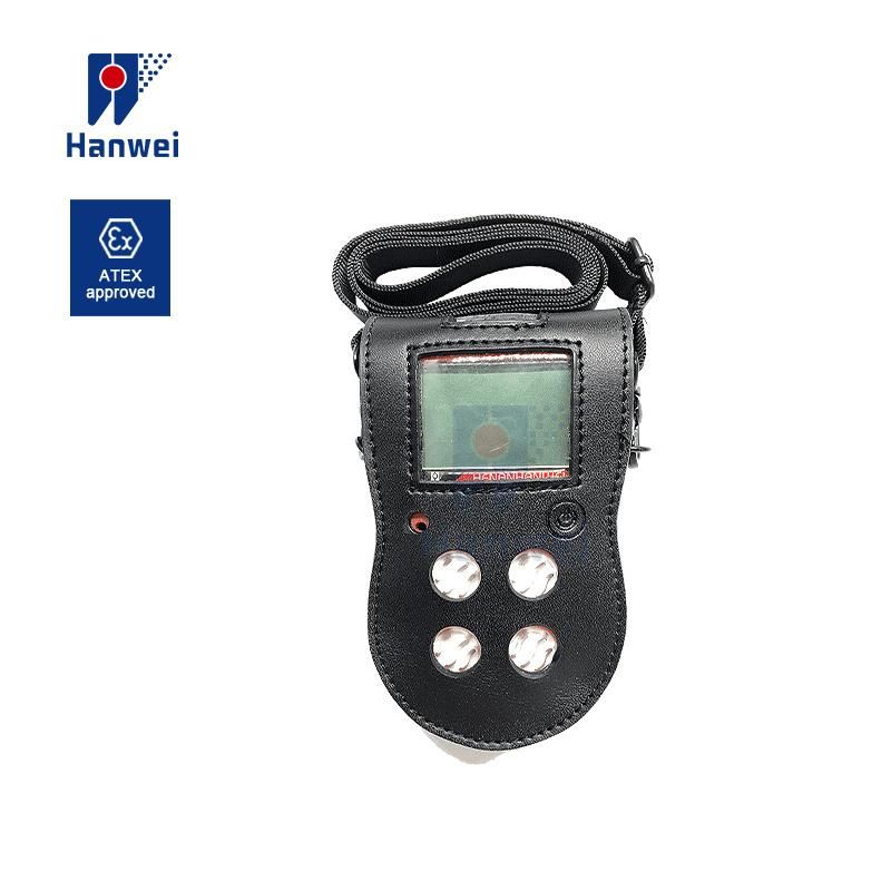Portable Co H2s O2 Ex (LEL) Multi Gas Detector 4 Gases Monitor with Explosion-Proof Gas Clip Battery Powered
