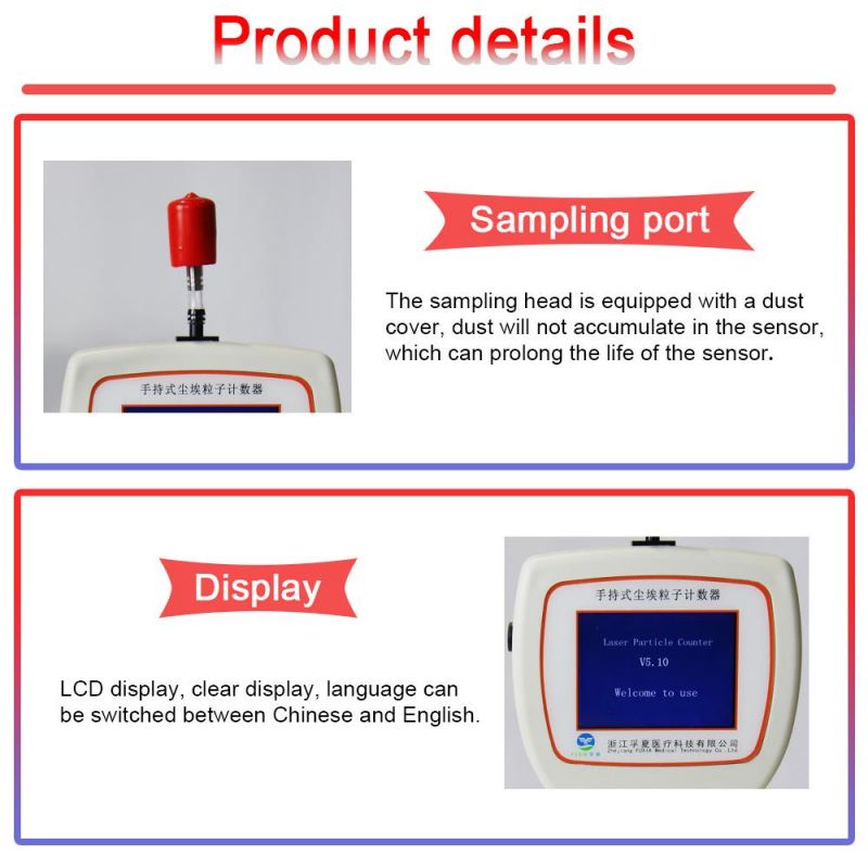 Particulate Monitor Handheld Air Dust Laser Particle Counter