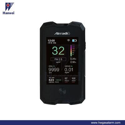 A6 Multi Function Formaldehyde Pm2.5 Pm10 CO2 Air Quality Monitor with HD TFT LCD Display