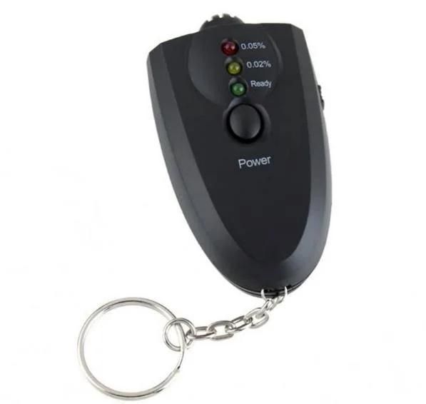 Portable Handheld Digital Breathalyzer Air Detector Breath Detector Breathalyzer Alcohol Breathalyzer Portable Key Chain LED Lighter Alcohol Breath Tester