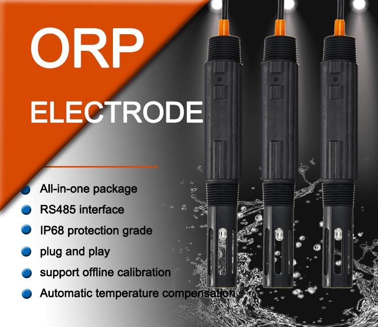 Automatic Temperature Compensation Sewage ORP Electrode Drh Sensor for Food and Beverages