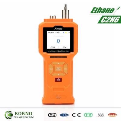 Portable Pump Suction Ethane C2h6 Gas Leak Analyzer Gas Analyzer with Alarm