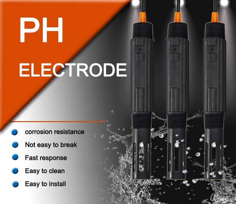 Industrial pH Electrode PPS pH Sensor for Food and Medicine