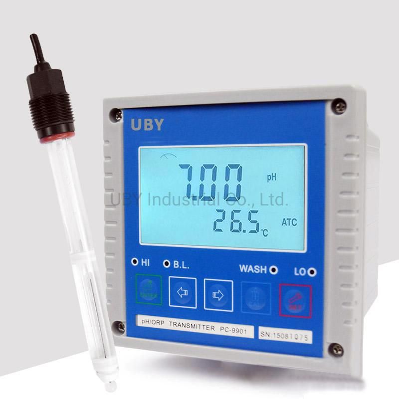 PC9901+D801 High Precision Online pH Electrode pH Controller for Water Tester