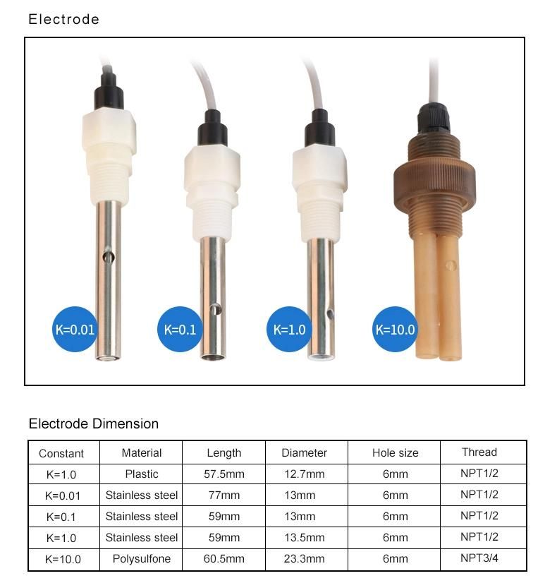 Ec TDS Meter Waste Water Liquid Analyzer