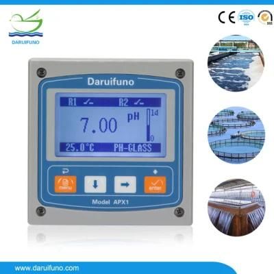 CE Two 0/4~20mA Current Outputs pH/ORP Analyzer Meter for Surface Water Monitoring