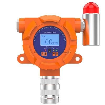 High Accuracy Industrial Fixed Gas Monitor Gas Detection with Audio Visual Alarm Light