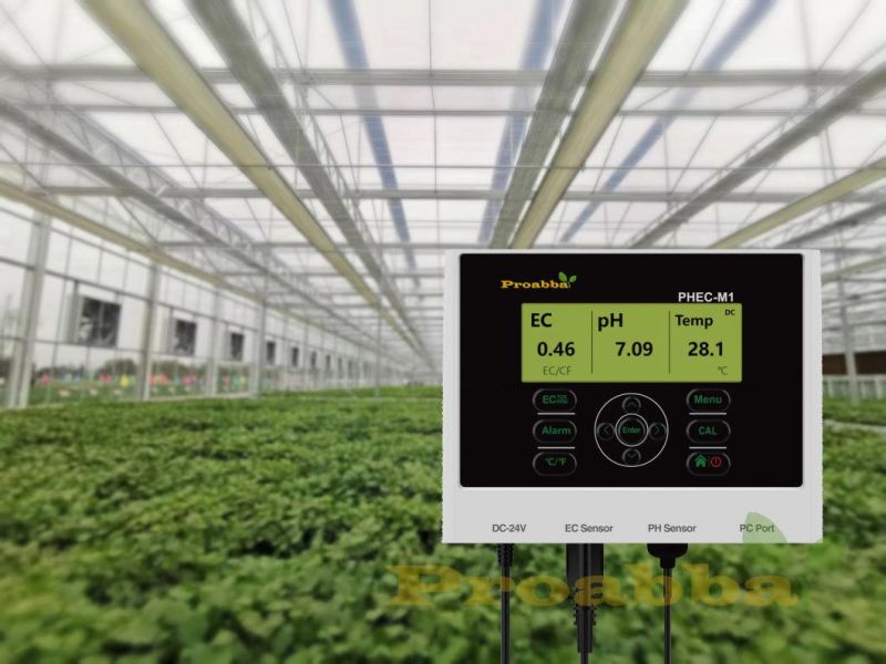 Precise pH Ec Monitor for Hydroponic Greenhouse Aquaponic